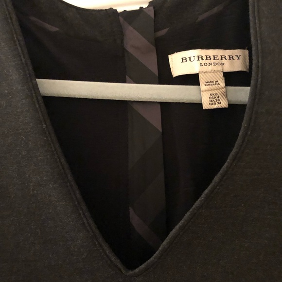 Burberry London (like new) Dark grey & black dress, fits more like a size 2 ) - Picture 13 of 16